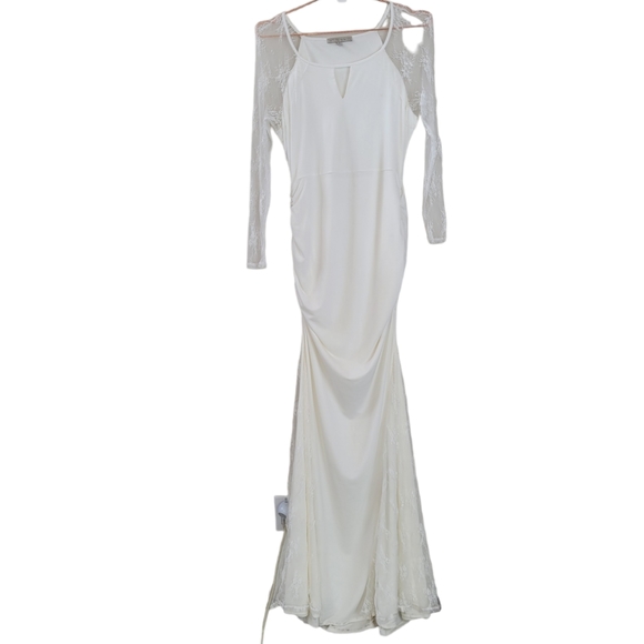 KIMI + KAI Maternity Mermaid Bridal Gown Size M - Picture 2 of 16